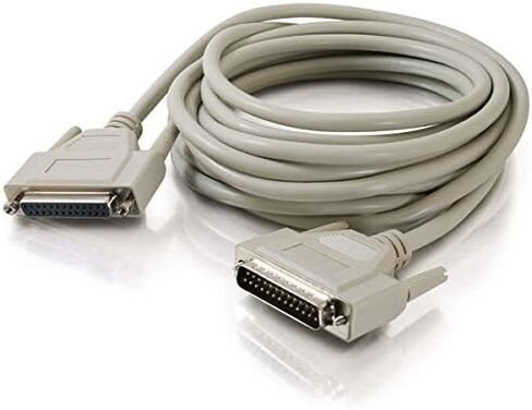 C2G/Cable to Go 02658 DB25 M/F Serial RS232 كابل التمديد، بيج (15 قدم / 4.57 متر) in Kuwait