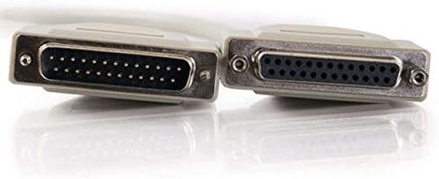 C2G/Cable to Go 02658 DB25 M/F Serial RS232 كابل التمديد، بيج (15 قدم / 4.57 متر) in Kuwait