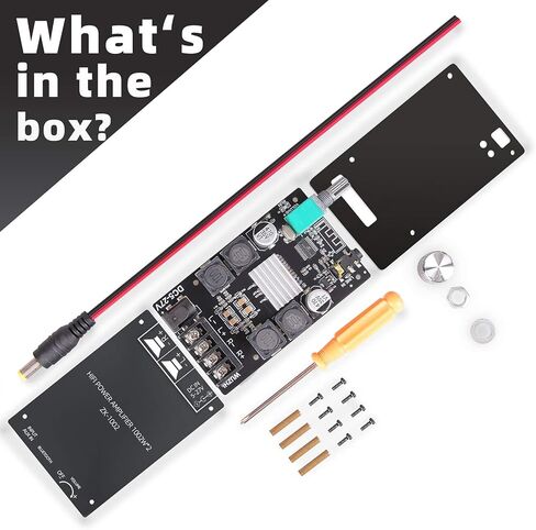 لوحة مضخم صوت بلوتوث مع شريحة TPA3116D2، 50 وات + 50 وات، وحدة ذروة خرج الطاقة من الفئة D لمكبر الصوت اللاسلكي DIY (ZK-502C) in Kuwait