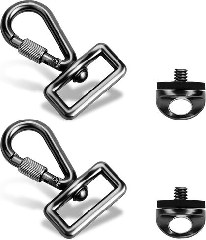 NQEUEPN 2 قطعة براغي معدنية سريعة التركيب، مجموعة خطاف حزام الكتف لكاميرا SLR براغي تثبيت الكاميرا 1/4 برغي محول حزام الكاميرا لملحقات حزام الكتف لرقبة الكاميرا in Kuwait