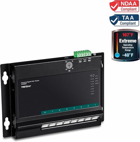 TRENDnet TI-PG50F, 5-Port Industrial Gigabit PoE+ in Saudi Arabia