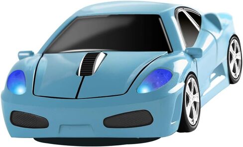 elec Space Wireless Mouse 2.4GHz Cool Sport Car Shape Wireless Mouse Optical Cordless Mice with USB Receiver for PC Laptop Computer 1600 DPI 3 Buttons (Gray) in Saudi Arabia