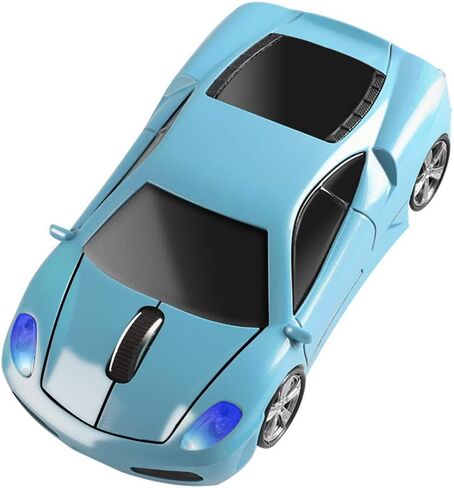 elec Space Wireless Mouse 2.4GHz Cool Sport Car Shape Wireless Mouse Optical Cordless Mice with USB Receiver for PC Laptop Computer 1600 DPI 3 Buttons (Gray) in Saudi Arabia