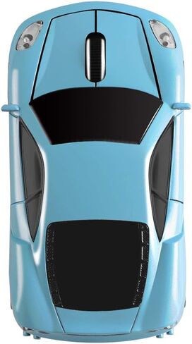elec Space Wireless Mouse 2.4GHz Cool Sport Car Shape Wireless Mouse Optical Cordless Mice with USB Receiver for PC Laptop Computer 1600 DPI 3 Buttons (Gray) in Saudi Arabia