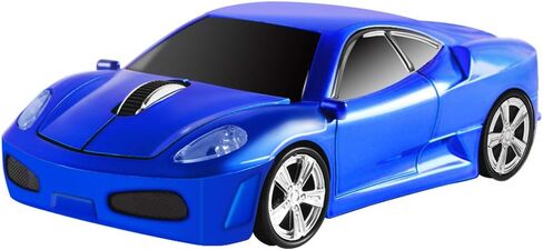 elec Space Wireless Mouse, 2.4GHz Cool Sport Car Shape Wireless Mouse Optical Cordless Mice with USB Receiver for PC Laptop Computer Notebook 1600 DPI-Blue in Saudi Arabia
