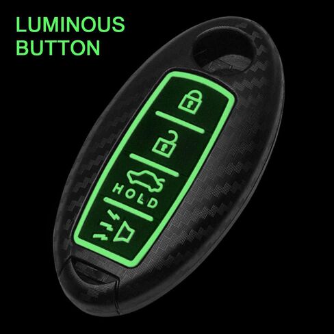 TANGSEN Smart Key Fob Case Cover Compatible with Infiniti EX FX X G JX M Q QX Series Nissan Altima Coupe Armada GT-R Maxima Murano Cross CABRIOLET Pathfinder Rogue 4 Button Keyless Entry Remote in Saudi Arabia