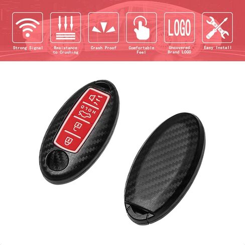 TANGSEN Smart Key Fob Case Cover Compatible with Infiniti EX FX X G JX M Q QX Series Nissan Altima Coupe Armada GT-R Maxima Murano Cross CABRIOLET Pathfinder Rogue 4 Button Keyless Entry Remote in Saudi Arabia