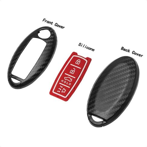 TANGSEN Smart Key Fob Case Cover Compatible with Infiniti EX FX X G JX M Q QX Series Nissan Altima Coupe Armada GT-R Maxima Murano Cross CABRIOLET Pathfinder Rogue 4 Button Keyless Entry Remote in Saudi Arabia
