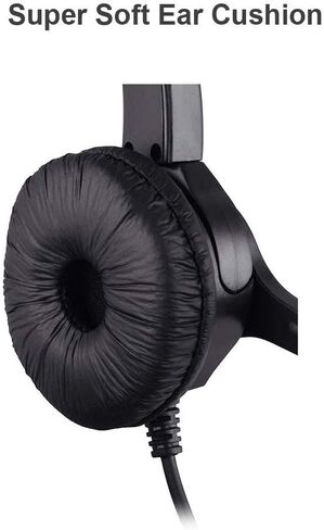 Corded Noise Cancelling Monaural Headset with USB Headset Adapter as Office PC Headset for Computer/PC/Laptop Use Only in Kuwait