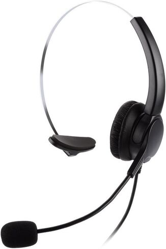 Corded Noise Cancelling Monaural Headset with USB Headset Adapter as Office PC Headset for Computer/PC/Laptop Use Only in Kuwait
