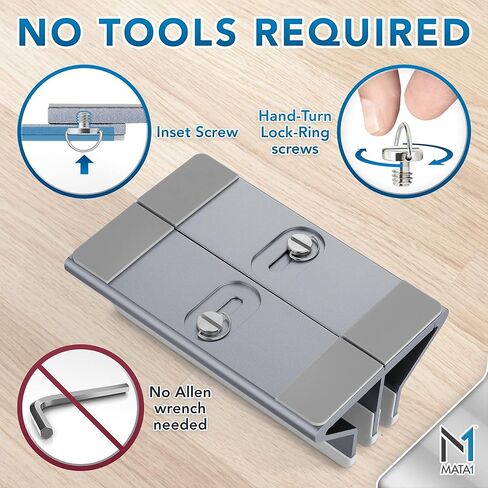 حامل الكمبيوتر المحمول العمودي Mata1 (رمادي)، ألومنيوم بدرجة الطيران وليس بلاستيك ABS لتبديد الحرارة وحماية أجهزتك، قابل للتعديل مع حلقات قفل وقاعدة مضادة للانزلاق متوافقة مع جميع الأجهزة مقاس 7-17.3 بوصة in Kuwait