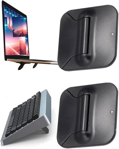 Mini Laptop Stand, Keyboard Riser Stand, Invisible Ergonomic Laptop Holder Stand Riser, Foldable Tablet Pad Phone Stand Lap Cooler for MacBook, Air, Pro, Lenovo, HP More (2PCS) in Kuwait