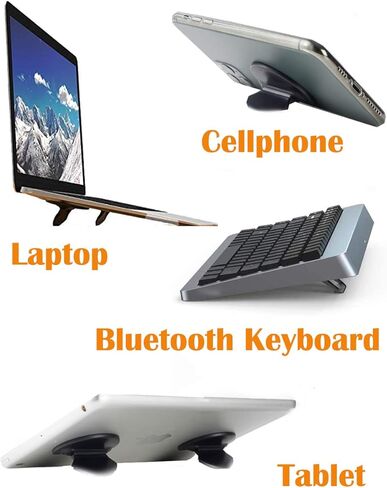 Mini Laptop Stand, Keyboard Riser Stand, Invisible Ergonomic Laptop Holder Stand Riser, Foldable Tablet Pad Phone Stand Lap Cooler for MacBook, Air, Pro, Lenovo, HP More (2PCS) in Kuwait
