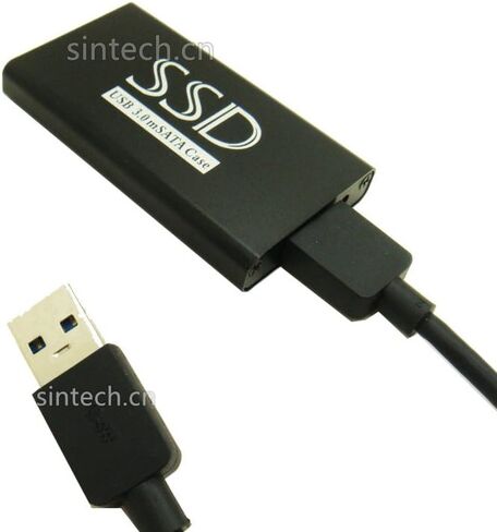 Sintech USB 3.0 mSATA SATA 3 SSD صندوق خارجي، يدعم السرعة الفائقة UASP JM567 in Saudi Arabia