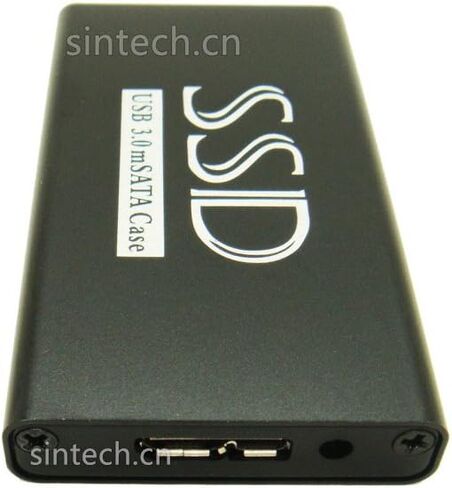 Sintech USB 3.0 mSATA SATA 3 SSD صندوق خارجي، يدعم السرعة الفائقة UASP JM567 in Saudi Arabia