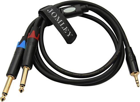 1/8 to 1/4 Stereo Cable 6.6FT, 3.5mm TRS to Dual 6.35mm TS Cable in Kuwait
