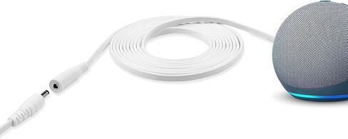 Power Extension Cord for Alexa Echo Dot 3rd Gen/Dot 4th Generation/Show 5, 10ft Long Flat Charger Cable in Kuwait