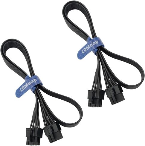 COMeap PCIE Cable for EVGA, PCIe 8 Pin Male to Dual PCIe 8 Pin (6+2) Male GPU Power Cable for EVGA Power Supply 25-inch(63cm) Black in Saudi Arabia