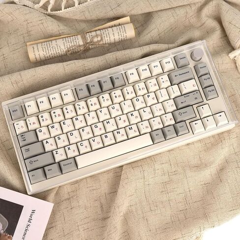 غطاء غبار للوحة مفاتيح الألعاب من GEKUCAP غطاء شفاف للوحة المفاتيح من الأكريليك الفاخر 75 مفتاحًا غطاء لوحة مفاتيح ميكانيكي مضاد للقطط للوحة المفاتيح الميكانيكية للألعاب (320 مم * 135 * 23 مم) in Kuwait