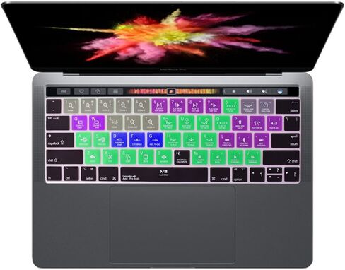 غطاء لوحة المفاتيح Avid Pro Tools Shortcuts Hotkey لـ M1 M2 MacBook Pro Touch Bar 13 15 بوصة (A2159/A1989/A1706، A1990/A1707) 2019 2018 2016 2017 2021 2022 2020 in Saudi Arabia