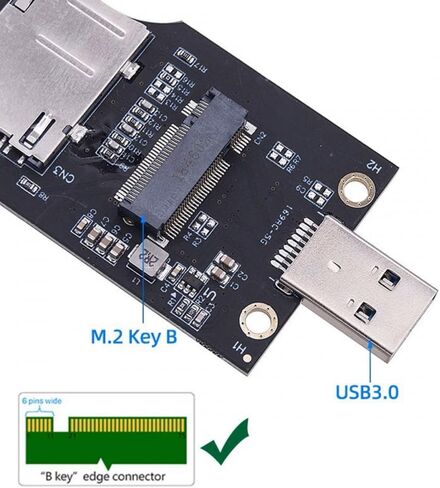 CY Adapter Mini PCI-E Wireless WWAN to USB Adapter Card with SIM Card Slot Module Testing Tools for 3G/4G/5G LTE Wireless Module Modem Card in Kuwait