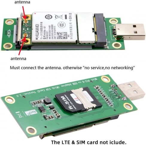 CY Adapter Mini PCI-E Wireless WWAN to USB Adapter Card with SIM Card Slot Module Testing Tools for 3G/4G/5G LTE Wireless Module Modem Card in Kuwait