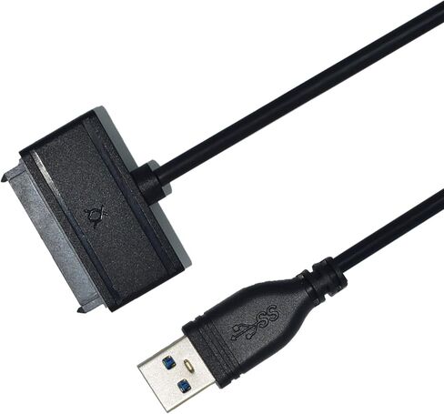 NUZAMAS USB 3.0 إلى SATA SSD محول القرص الصلب، يتصل بأقراص صلبة 2.5"، CD وDVD وكابل محول خارجي مع دعم UASP، كابل 50 سم، موصل المرفق in Saudi Arabia