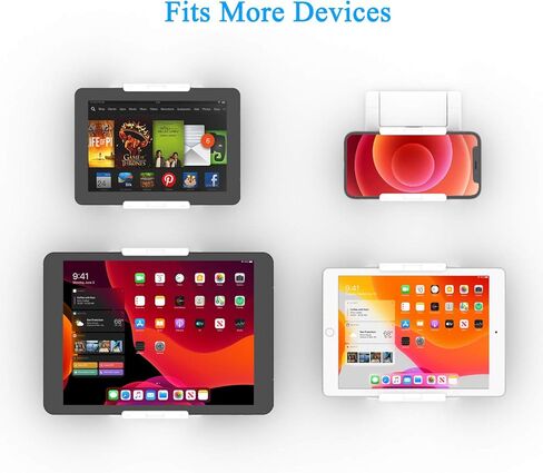 حامل حائط للمطبخ TFY Universal للكمبيوتر اللوحي والقارئ الإلكتروني والهواتف الذكية، لجهاز iPad Air وMini وiPad Pro 10.5 بوصة وحامل الحائط (رمادي) in Kuwait