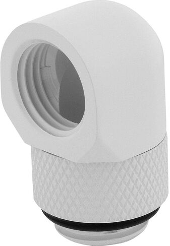 Corsair Hydro X Series 45° Rotary Adapter Twin Pack — White in Saudi Arabia