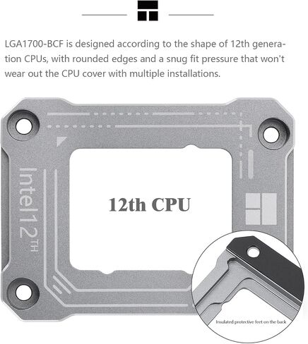 Thermalright Intel 12th/13th Generation LGA1700 Anti-Bending Buckle, Curved Pressure Plate, CPU Fixing Buckle, Fully Fitted and Fixed Without Trace Installation (Gray) in Saudi Arabia