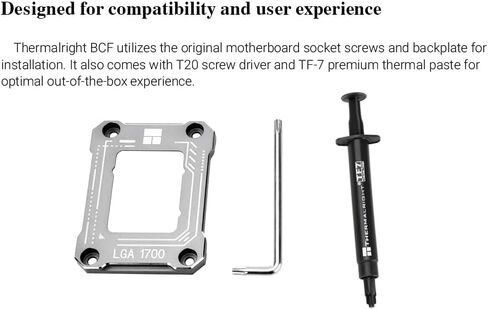 Thermalright Intel 12th/13th Generation LGA1700 Anti-Bending Buckle, Curved Pressure Plate, CPU Fixing Buckle, Fully Fitted and Fixed Without Trace Installation (Gray) in Saudi Arabia