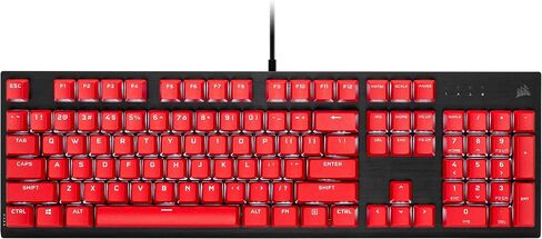 CORSAIR PBT DOUBLE-SHOT PRO Keycap Mod Kit – Double-Shot PBT Keycaps – Arctic White – Standard Bottom Row – Textured Surface – 1.5mm-Thick Walls – O-ring Dampeners (CH-9911040-NA) in Kuwait