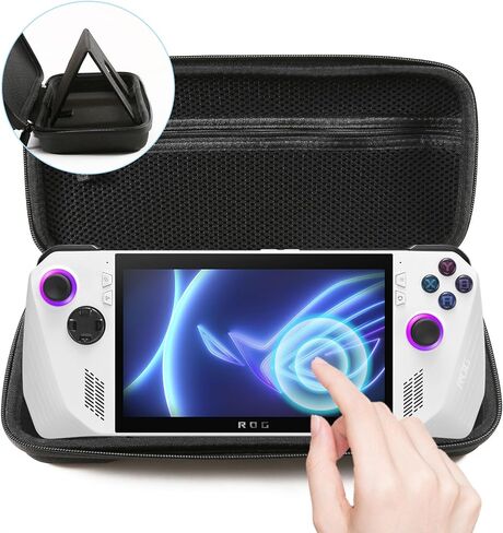 Jusy متوافق مع حقيبة ASUS ROG Ally المحمولة، مقاومة للصدمات والخدش ومضادة للماء وحقيبة تخزين صلبة للحمل لجهاز ROG Ally 7 بوصة (أسود) in Kuwait