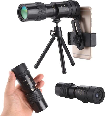 MoYinG 10-300x30 Zoom Monoculars قوة متغيرة، رؤية طويلة جدًا، تركيز مزدوج عالي الطاقة احترافي، ملحقات الهاتف، خفيف الوزن، ملحقات التصوير الفوتوغرافي في الهواء الطلق، صيد استكشاف السفر، هدية in Kuwait