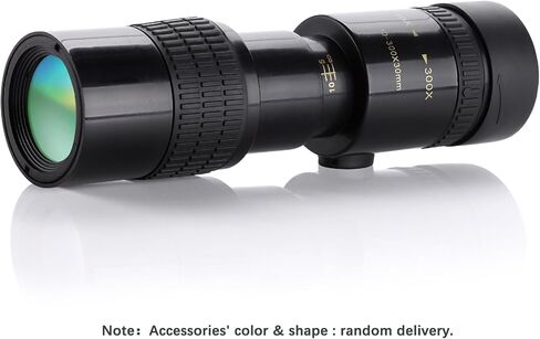 MoYinG 10-300x30 Zoom Monoculars قوة متغيرة، رؤية طويلة جدًا، تركيز مزدوج عالي الطاقة احترافي، ملحقات الهاتف، خفيف الوزن، ملحقات التصوير الفوتوغرافي في الهواء الطلق، صيد استكشاف السفر، هدية in Kuwait