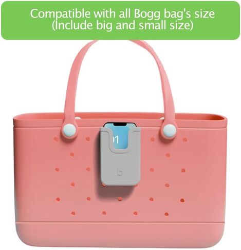حامل هاتف من السيليكون من EASYDOG متوافق مع حقيبة Bogg، إكسسوارات وملحق من السيليكون الناعم لحقائب الشاطئ Bogg، حجم عام ومحمول يناسب هواتف iPhone وAndroid - أزرق in Kuwait