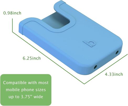EASYDOG Silicone Phone Holder Compatible with Bogg Bag, Soft Silicone Charm Insert Accessories and Attachment for Bogg Beach Bags, Generic & Portable Size Fits for iPhone and Android Phones-Blue in Kuwait