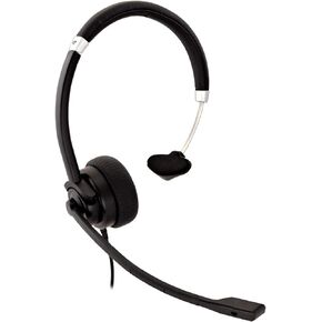 Deluxe Mono Headset, Boom Mic, Adjustable Headband for PC, Mac, Laptop Computer, Chromebook, Black, 3.5mm Connector in Kuwait