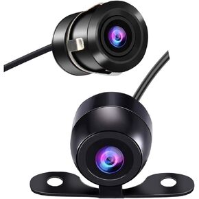 Casoda Universal Backup Camera, Wide View Angle 2-in-1 Front Side Rear View Camera for Car SUV Pickup, 2 Installation Options Removable Guildlines,Mirror Non-Mirror Image,12V only in Kuwait