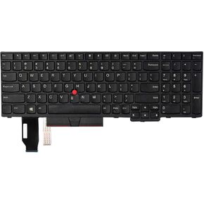 لوحة مفاتيح بديلة بتصميم أمريكي لجهاز Lenovo ThinkPad E580 E585 L580 E590 E595 L590 T590 P52 P72 P53 P73 (NO P52S) كمبيوتر محمول (بدون إضاءة خلفية) in Kuwait