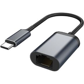 محول USB C الى ايثرنت من هوازهن، محول USB نوع C الى RJ45 جيجابت ايثرنت، مضفر نايلون متوافق مع ماك بوك برو 2017-2020، ماك بوك اير، سيرفس، ديل اكس بي اس، كروم بوك جالكسي S20 والهواتف الذكية in Kuwait