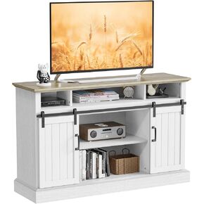 حامل تلفزيون Pipishell White لأجهزة تلفزيون تصل إلى 65 بوصة، ومركز ترفيه أبيض مع مساحة تخزين كبيرة، وأرفف قابلة للتعديل وإدارة الكابلات، وحامل تلفزيون بباب منزلق يحمل ما يصل إلى 200 رطل، PIWTS02W in Kuwait