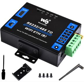 RS232/485 إلى WiFi وEthernet، محول خادم تسلسلي من الدرجة الصناعية من Ethernet إلى WiFi، مع بوابة Modbus، بوابة MQTT، المنفذ التسلسلي إلى وظائف عميل HTTPD، دعم التثبيت على الحائط/التثبيت على السكك الحديدية in Kuwait
