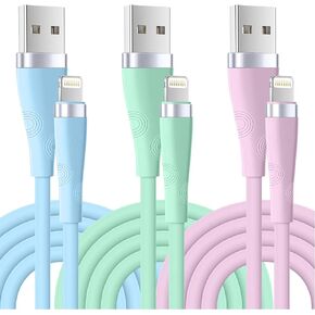 [معتمد من Apple MFi] شاحن iPhone 10FT USB Lightning Cable شحن سريع سلك شاحن iPhone متوافق مع iPhone14/13/12/11 Pro Max/XS MAX/XR/XS/X/8/7/Plus/6S/6/SE/5S / آي باد (3 عبوات) in Kuwait