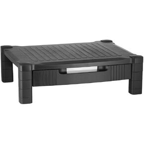 حامل شاشة هالتر مع درج منظم وإدارة الكابلات، أسود (عبوة واحدة) in Kuwait