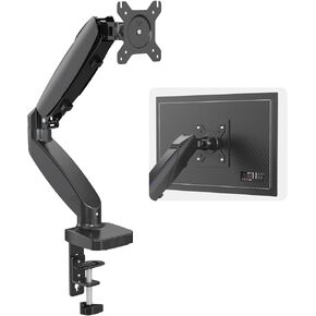 Fisca Single Monitor Desk Mount Gas Spring Mount Stand Arm for 15 to 27 Inch Monitor, Adjustable Full Motion Swivel Monitor Holder VESA 75x75, 100x100 in Kuwait