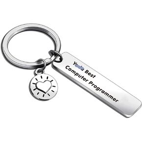 ASANHAO سلسلة مفاتيح مبرمج كمبيوتر Yoda Jewelry Tech Developer Keychain هدية علوم الكمبيوتر سلسلة مفاتيح Geek هدية كمبيوتر مجوهرات علوم الكمبيوتر هدية مهندس برمجيات سلسلة مفاتيح الكمبيوتر in Kuwait