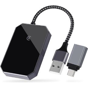 محول CarPlay اللاسلكي، صندوق محول لاسلكي Carplay محسّن للتوصيل والتشغيل لـ CarPlay السلكي في المصنع، دونجل Carplay اللاسلكي للاقتران التلقائي، متوافق مع iOS 10+ والسيارات من 2015 in Kuwait