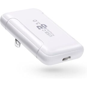 شاحن سريع 20 وات USB C، Costyle PD 3.0 شحن سريع كتلة رفيعة مسطحة من النوع C شاحن جداري قابس شاحن Gan لهاتف iPhone 15 Pro 15 Plus 15 14 13 12 11 Pro Max SE XR، iPad Mini AirPods Pro، Galaxy، Pixel in Kuwait