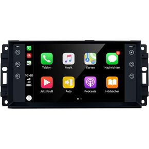 Andriod 13 for Jeep Wrangler Patriot Compass JK Grand Cherokee Dodge Durango Radio 2004-2010 Ram Chrysler 300c Stereo upgrade 7" IPS Touchscreen Built-in CarPlay Android Auto(4GB RAM+64GB ROM)